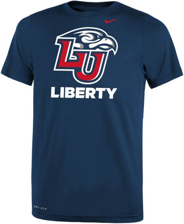 Nike Youth Liberty Flames Blue Dri-FIT Legend 2.0 T-Shirt