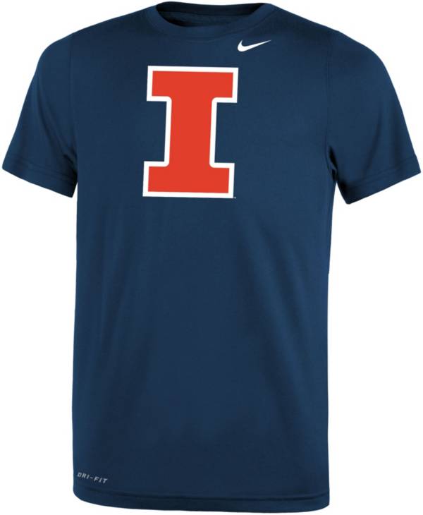 Nike Youth Illinois Fighting Illini Blue Dri-FIT Legend 2.0 T-Shirt
