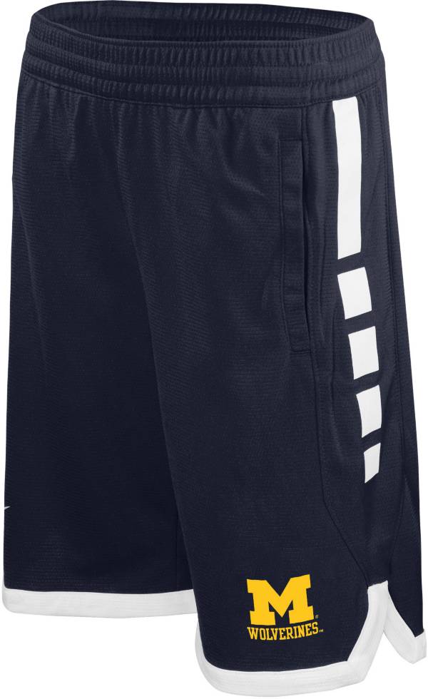 Nike Youth Michigan Wolverines Blue Elite Stripe Shorts