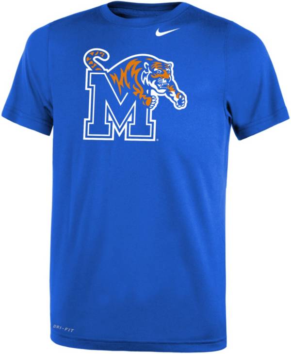 Nike Youth Memphis Tigers Blue Dri-FIT Legend 2.0 T-Shirt