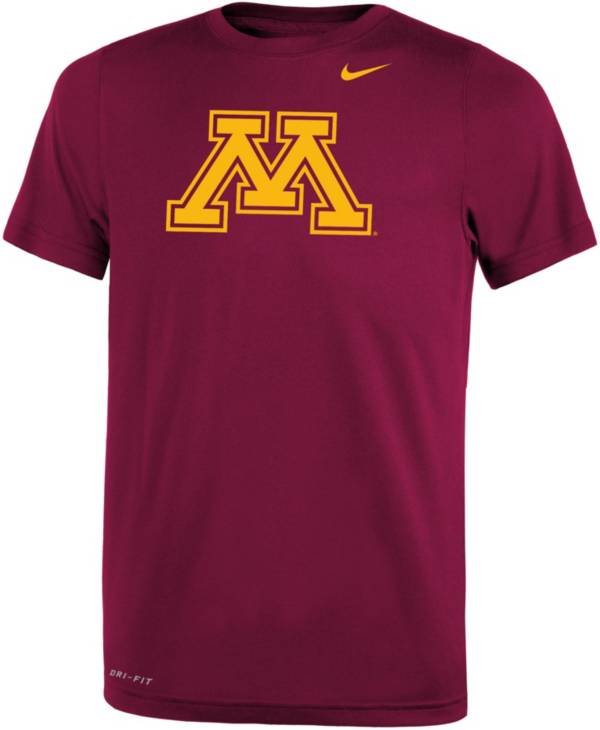 Nike Youth Minnesota Golden Gophers Maroon Dri-FIT Legend 2.0 T-Shirt