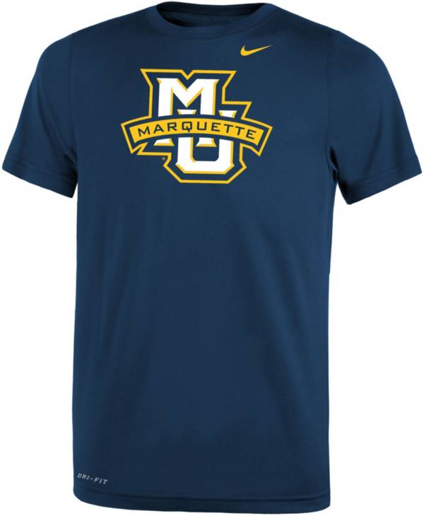 Nike Youth Marquette Golden Eagles Blue Dri-FIT Legend 2.0 T-Shirt