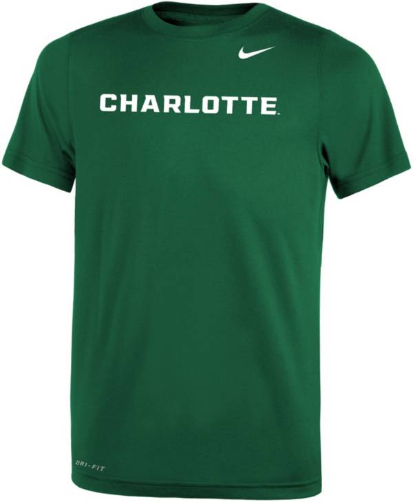 Nike Youth Charlotte 49ers Green Dri-FIT Legend 2.0 T-Shirt