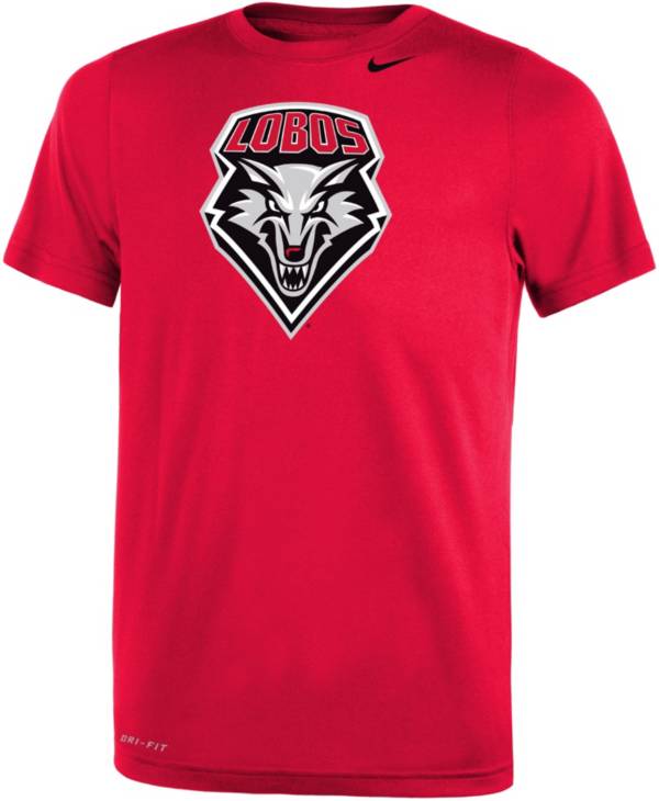 Nike Youth New Mexico Lobos Cherry Dri-FIT Legend 2.0 T-Shirt