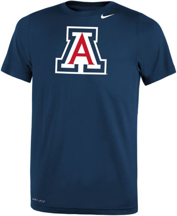 Nike Youth Arizona Wildcats Navy Dri-FIT Legend 2.0 T-Shirt