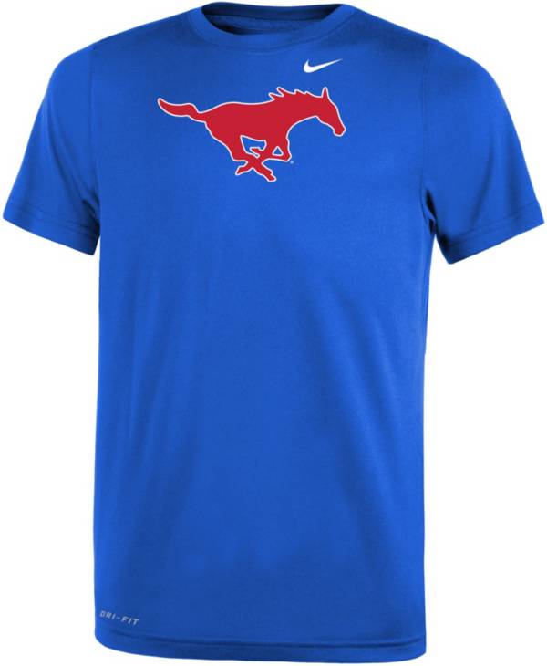 Nike Youth Southern Methodist Mustangs Blue Dri-FIT Legend 2.0 T-Shirt