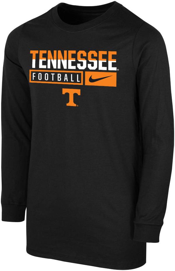 Nike Youth Tennessee Volunteers Black Football Long Sleeve T-Shirt