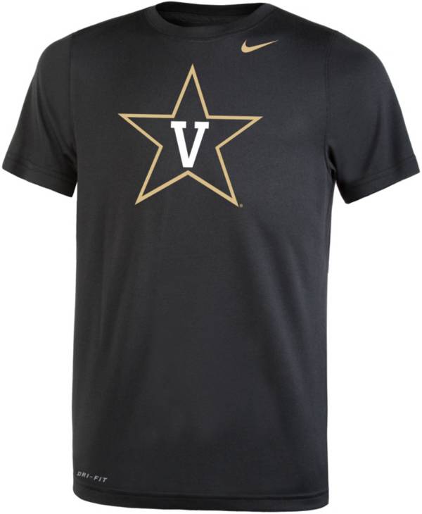 Nike Youth Vanderbilt Commodores Black Dri-FIT Legend 2.0 T-Shirt