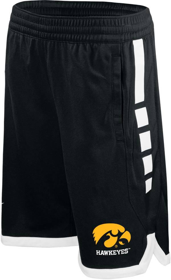 Nike Youth Iowa Hawkeyes Black Elite Stripe Shorts product image