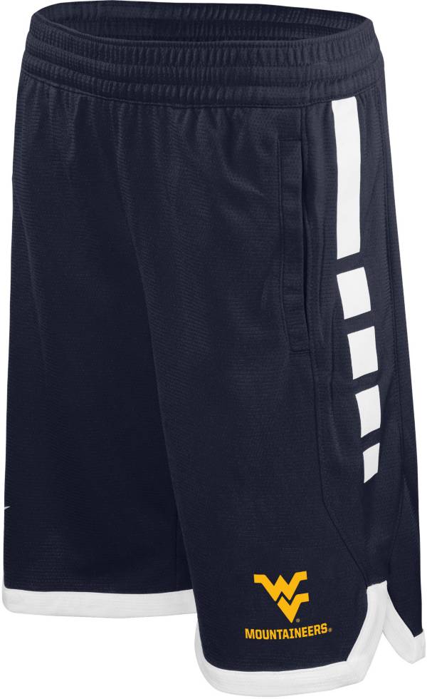 Nike Youth West Virginia Mountaineers Blue Elite Stripe Shorts