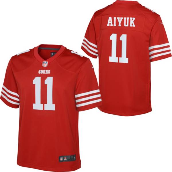 Nike Youth San Francisco 49ers Brandon Aiyuk #11 Red Game Jersey