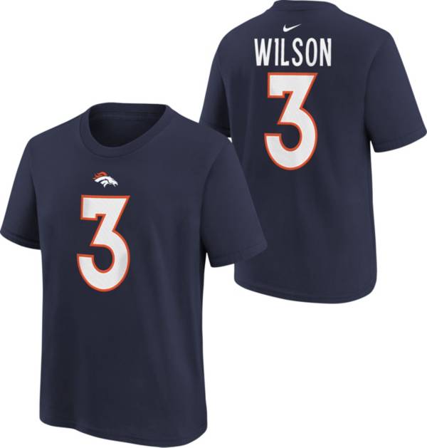 Nike Youth Denver Broncos Russell Wilson #3 Navy T-Shirt