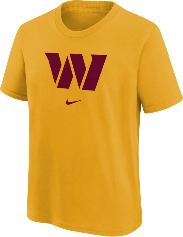 Nike Youth Washington Commanders Logo Dri-FIT Gold T-Shirt