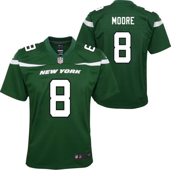 Nike Youth New York Jets Elijah Moore #8 Green Game Jersey
