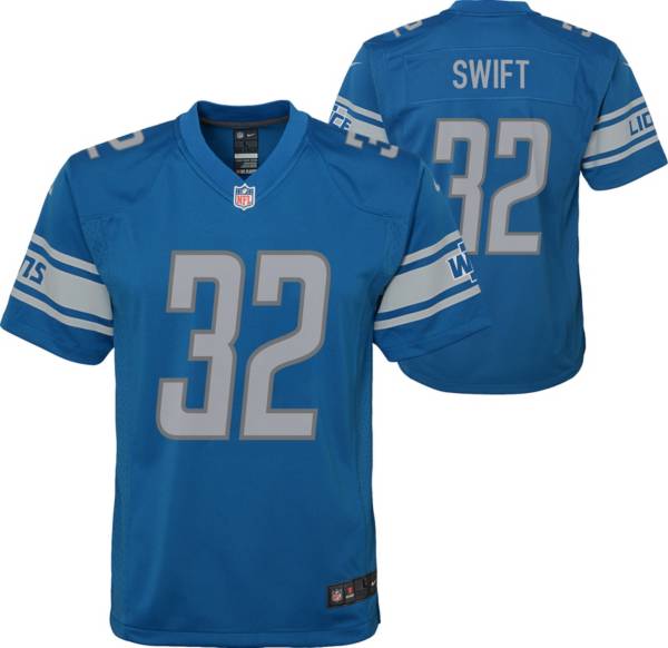 Nike Youth Detroit Lions D'Andre Swift #32 Royal Game Jersey