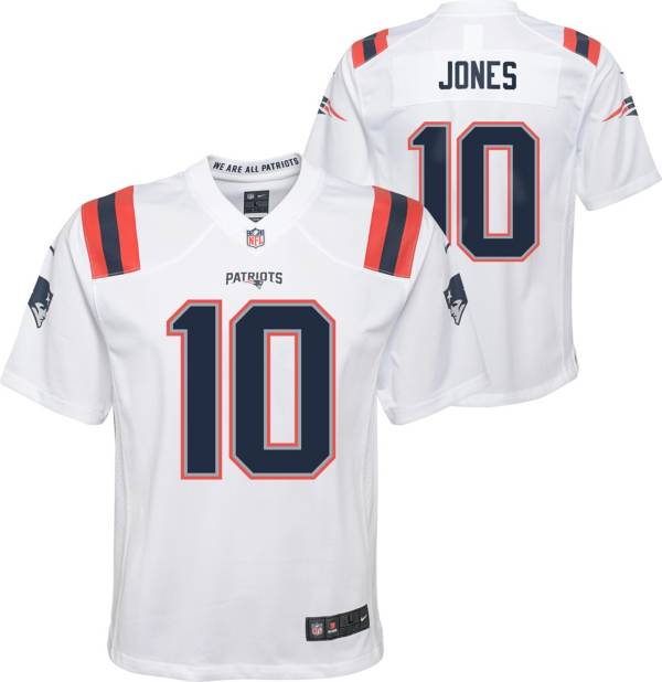 Nike Youth New England Patriots Mac Jones #10 White Game Jersey product image