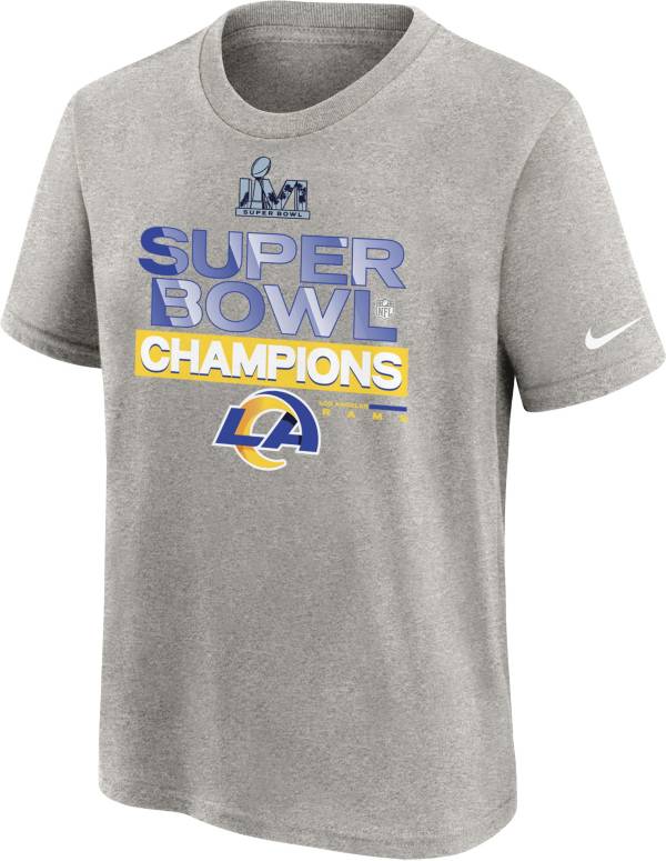 Nike Youth 2021 Super Bowl LVI Champions Los Angeles Rams Locker Room T-Shirt product image