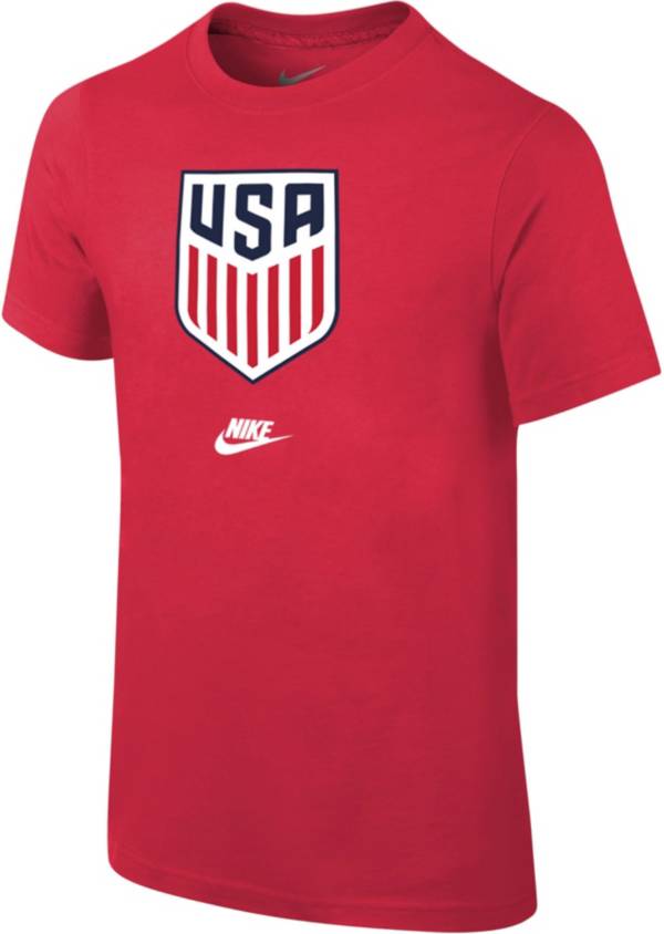 Nike Youth USMNT Crest Red T-Shirt