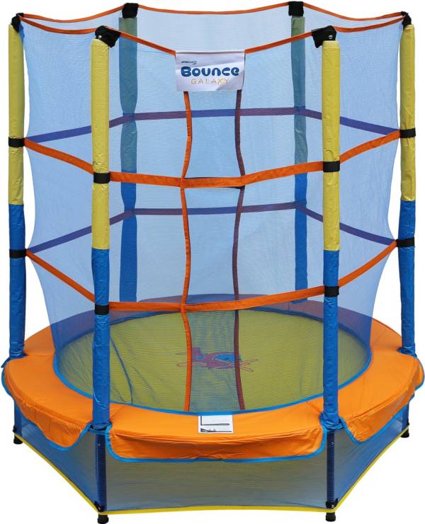 Upper Bounce Bounce Galaxy 60 Inch Indoor Trampoline With Safety Net Enclosure