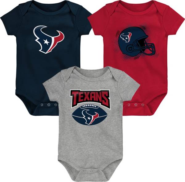 NFL Team Apparel Infant Houston Texans Game On 3-Pack Team Color Set product image