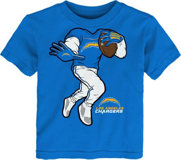 NFL Team Apparel Toddler Los Angeles Chargers Stiff Arm Blue T-Shirt product image
