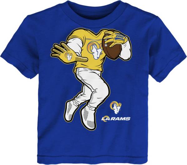 NFL Team Apparel Toddler Los Angeles Rams Stiff Arm Royal T-Shirt product image