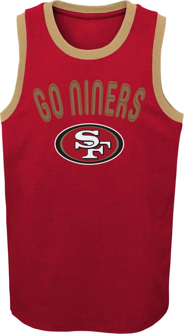 NFL Team Apparel Youth San Francisco 49ers Striker Red Tank Top