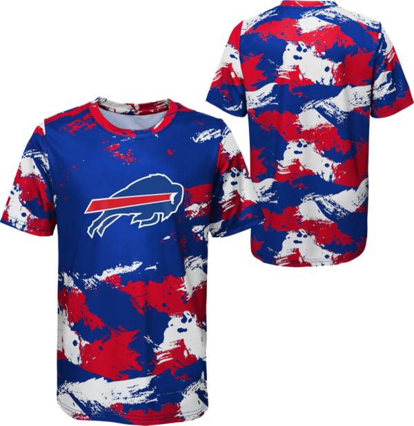 NFL Team Apparel Youth Buffalo Bills Cross Pattern Royal T-Shirt product image