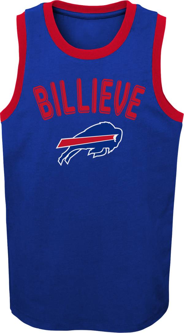 NFL Team Apparel Youth Buffalo Bills Striker Royal Tank Top