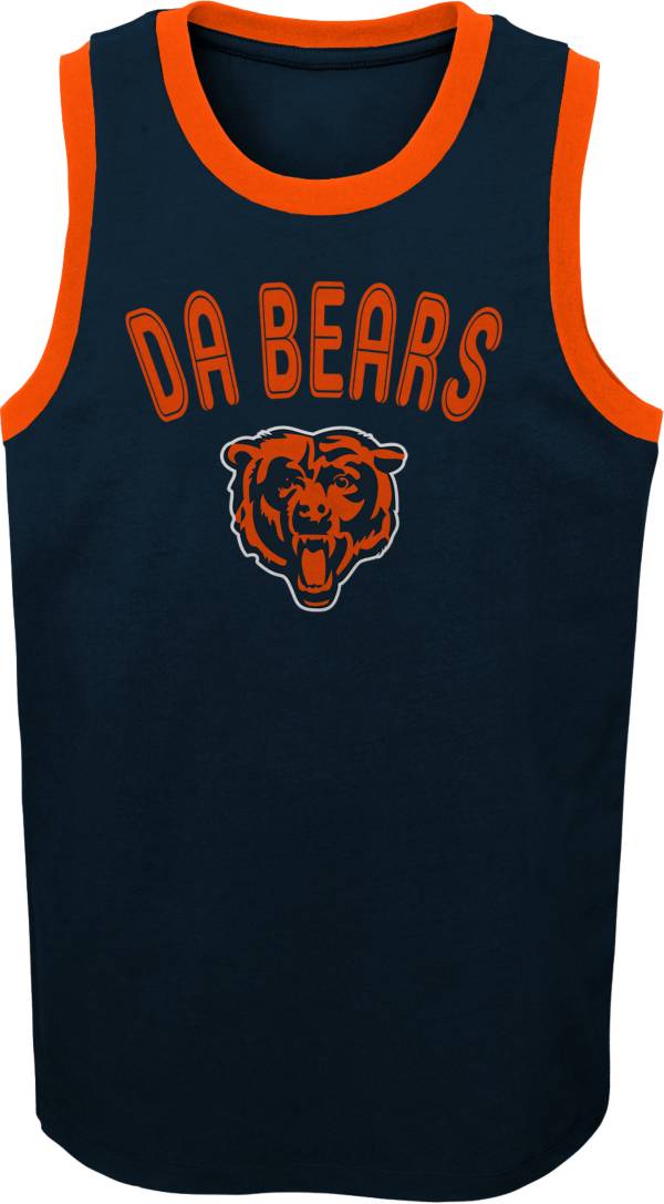 NFL Team Apparel Youth Chicago Bears Striker Navy Tank Top