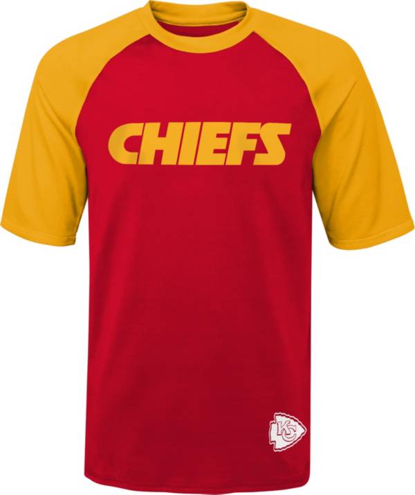 NFL Team Apparel Youth Kansas City Chiefs Rash Guard Red T-Shirt