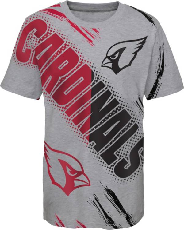 NFL Team Apparel Youth Arizona Cardinals Overload Grey T-Shirt product image