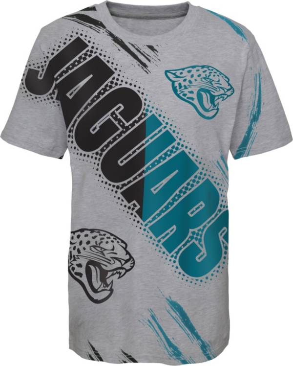 NFL Team Apparel Youth Jacksonville Jaguars Overload Grey T-Shirt product image