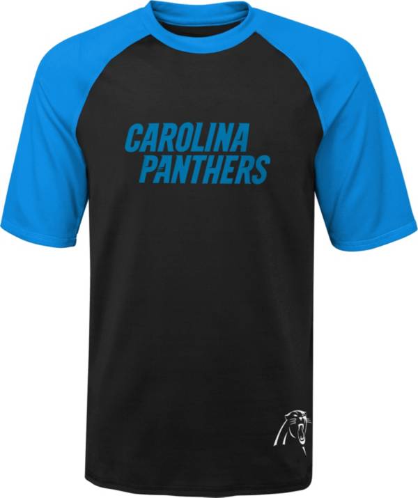 NFL Team Apparel Youth Carolina Panthers Rash Guard Black T-Shirt product image