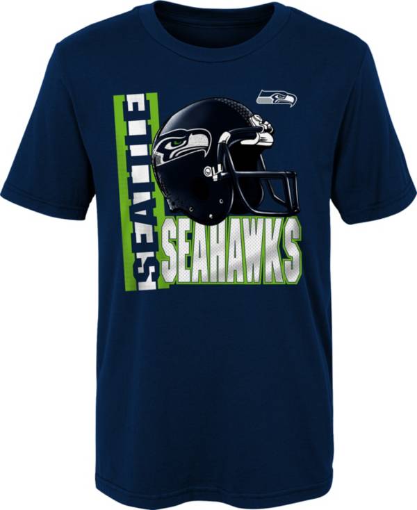 NFL Team Apparel Little Kids' Seattle Seahawks Draft Pick Navy T-Shirt product image
