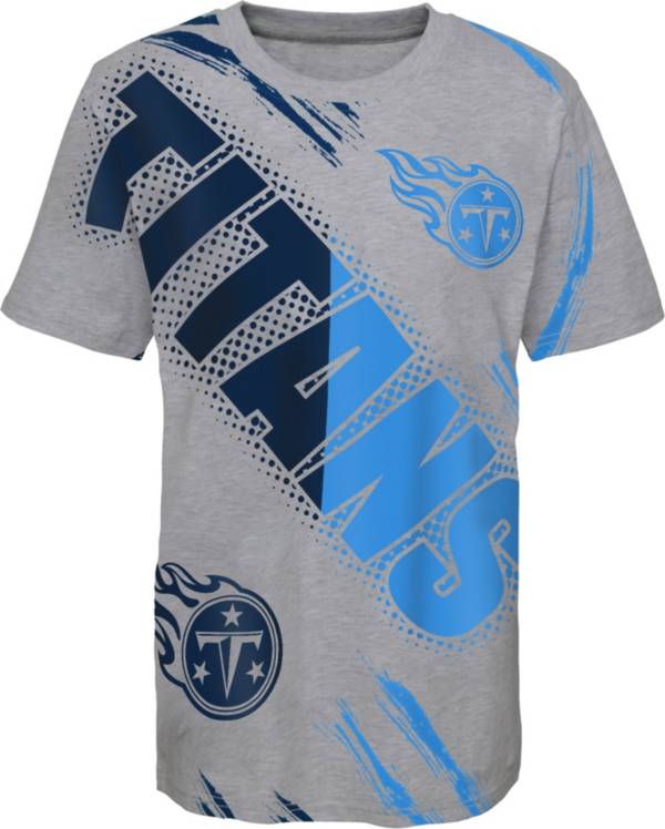 NFL Team Apparel Youth Tennessee Titans Overload Grey T-Shirt