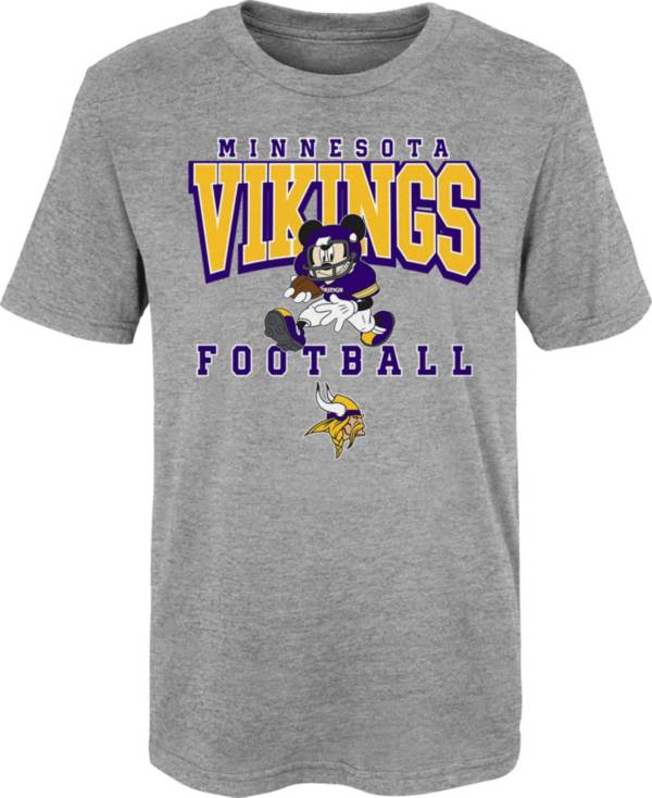 NFL Team Apparel Little Kids' Minnesota Vikings Disney Drive Heather Grey T-Shirt product image