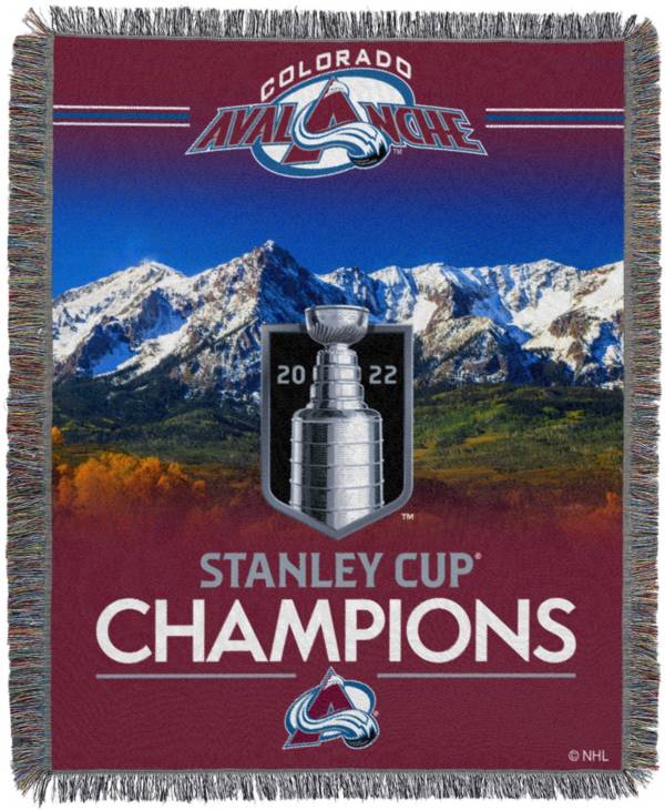 TheNorthwest 2022 Stanley Cup Champions Colorado Avalanche Woven Tapestry Throw Blanket product image