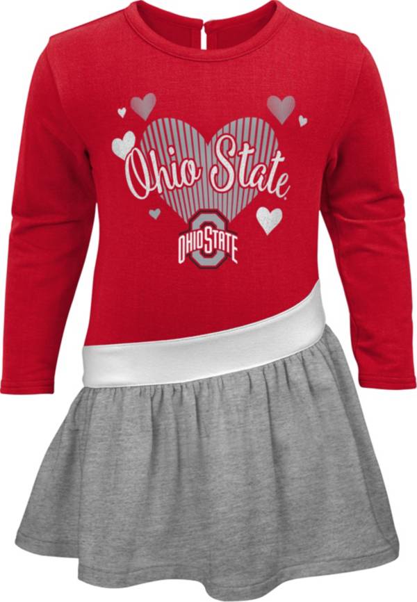 Outerstuff Girls Ohio State Buckeyes Crimson Heart Jersey Tunic product image