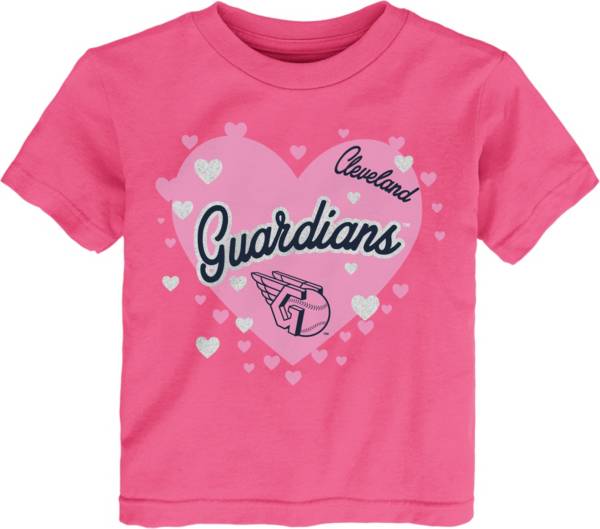 Outerstuff Toddler Cleveland Guardians Dark Pink T-Shirt