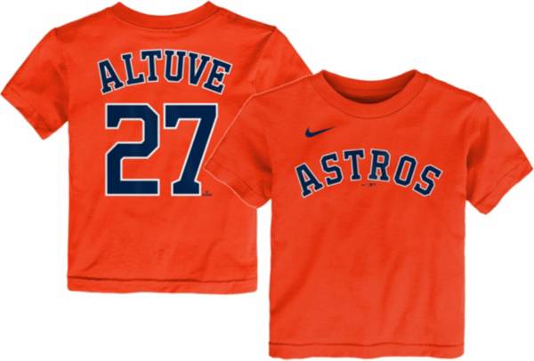 Outerstuff Toddler Houston Astros Jose Altuve #27 Orange T-Shirt