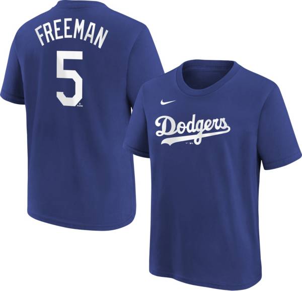 MLB Team Apparel Youth Los Angeles Dodgers Freddie Freeman #5 Blue T-Shirt product image