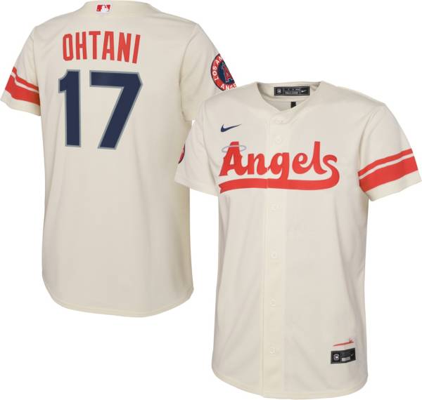 Nike Youth Los Angeles Angels Shohei Ohtani #17 2022 City Connect Cool Base Jersey