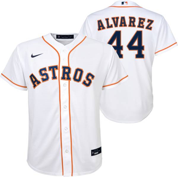 Nike Youth Houston Astros Yordan Alvarez #44 White Replica Baseball Jersey