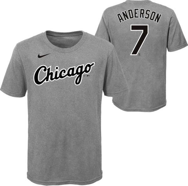 Nike Youth Chicago White Sox Tim Anderson #7 Gray T-Shirt