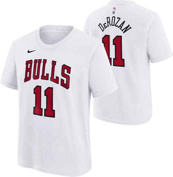 Nike Youth Chicago Bulls Demar Derozan #11 White T-Shirt