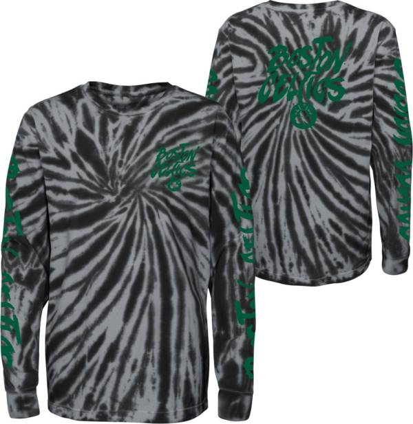 Outerstuff Youth Boston Celtics Black Tie Dye Long Sleeve T-Shirt