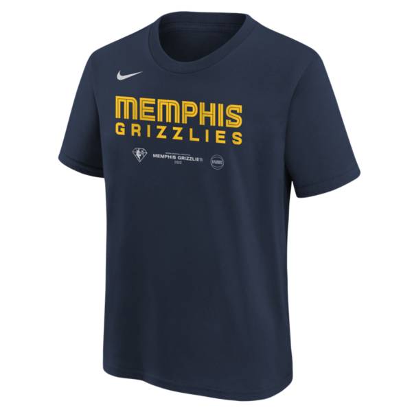 Nike Youth Memphis Grizzlies Navy 2022 NBA Playoffs Mantra T-Shirt