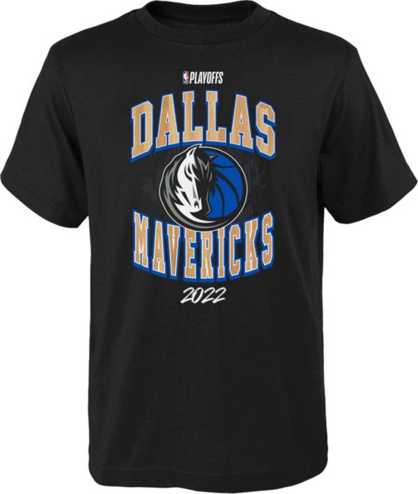 Outerstuff Youth Dallas Mavericks Black 2022 NBA Playoffs Hype T-Shirt