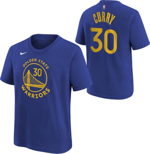 Nike Youth Golden State Warriors Stephen Curry #30 Blue T-Shirt